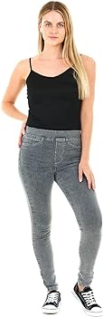 M17 Women Ladies Denim Jeans Jeggings Skinny Fit Classic Casual Cotton Trousers Pants with Pockets