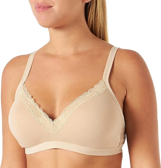 Iris & Lilly Women's Cotton Non-wired Padded Bra, 80E