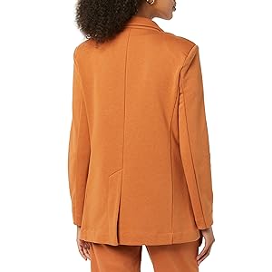 TEREA Women's Amora French Terry Blazer, Adobe, Medium