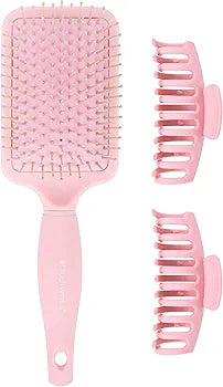 Brushworks Paddle Brush and Claw Clips