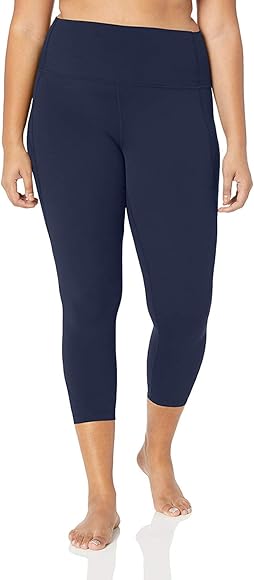 Core 10 Second Skin Legging de Yoga Court, 7/8, Taille Haute, 61 cm Femme