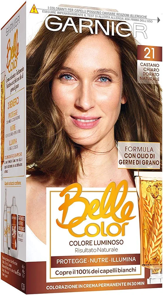 Garnier - Belle Color - The Permanent Chestnut Color - 21 Natural Light Golden Blonde