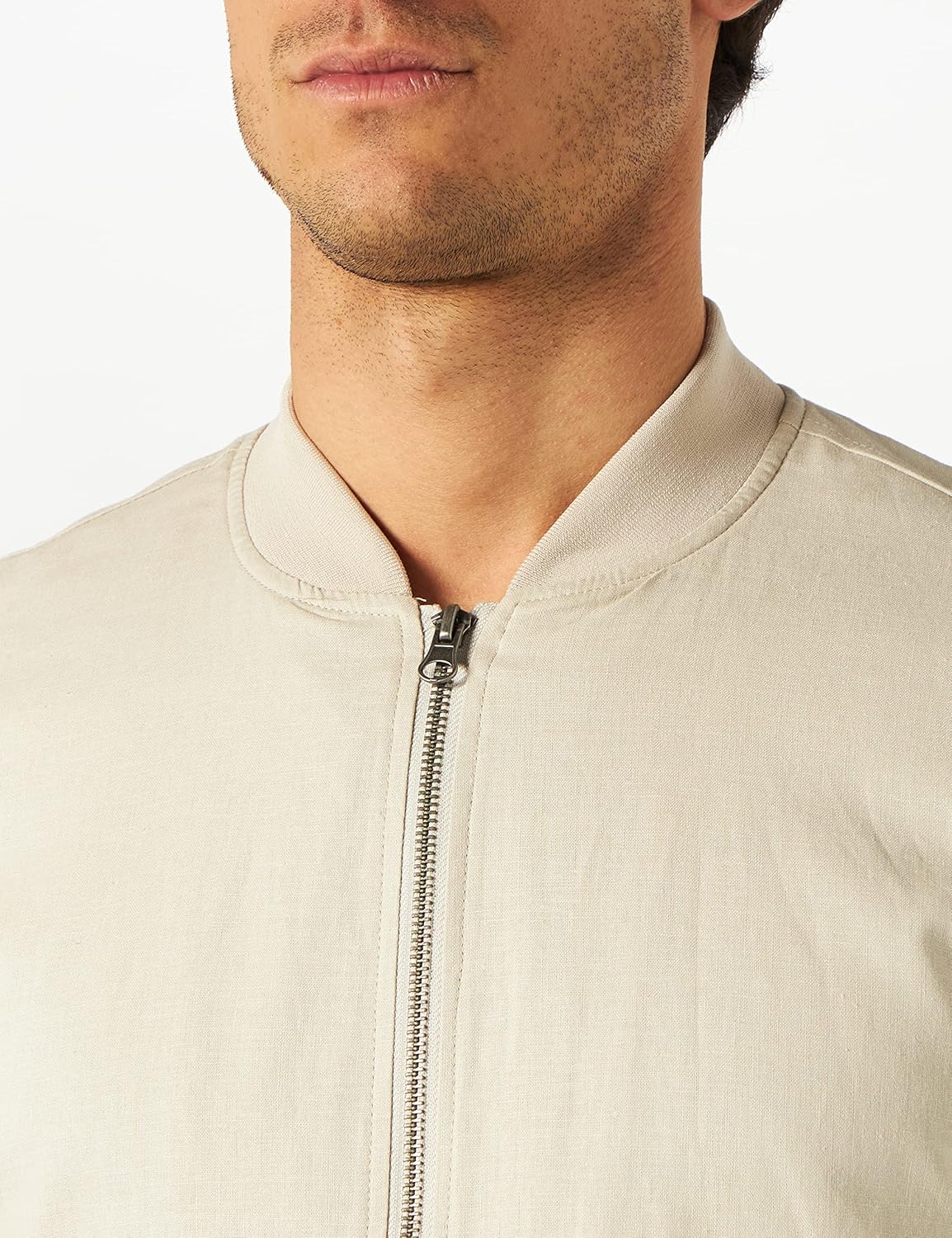 Amazon Brand - find. Men's Linen Blend Bomber Jacket