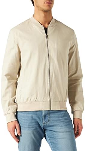 Amazon Brand - find. Men's Linen Blend Bomber Jacket