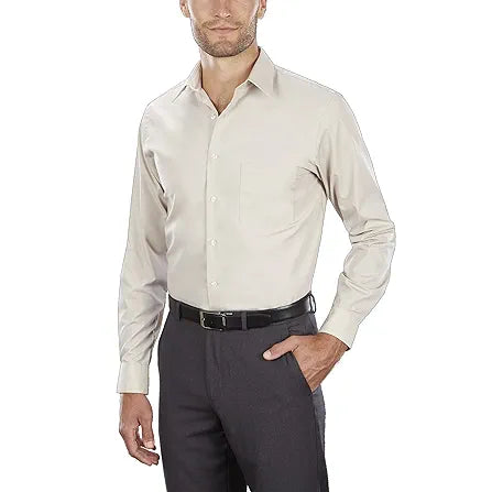 Van Heusen Men's Dress Shirt Flex Regular Fit Solid