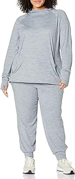 Amazon Essentials Ladies Brushed Tech Stretch Popover Hoodie (Available in Plus Size)