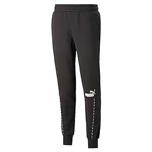 PUMA Ess Block X Tape Pantalon de Survêtement FL Cl tricoté Homme